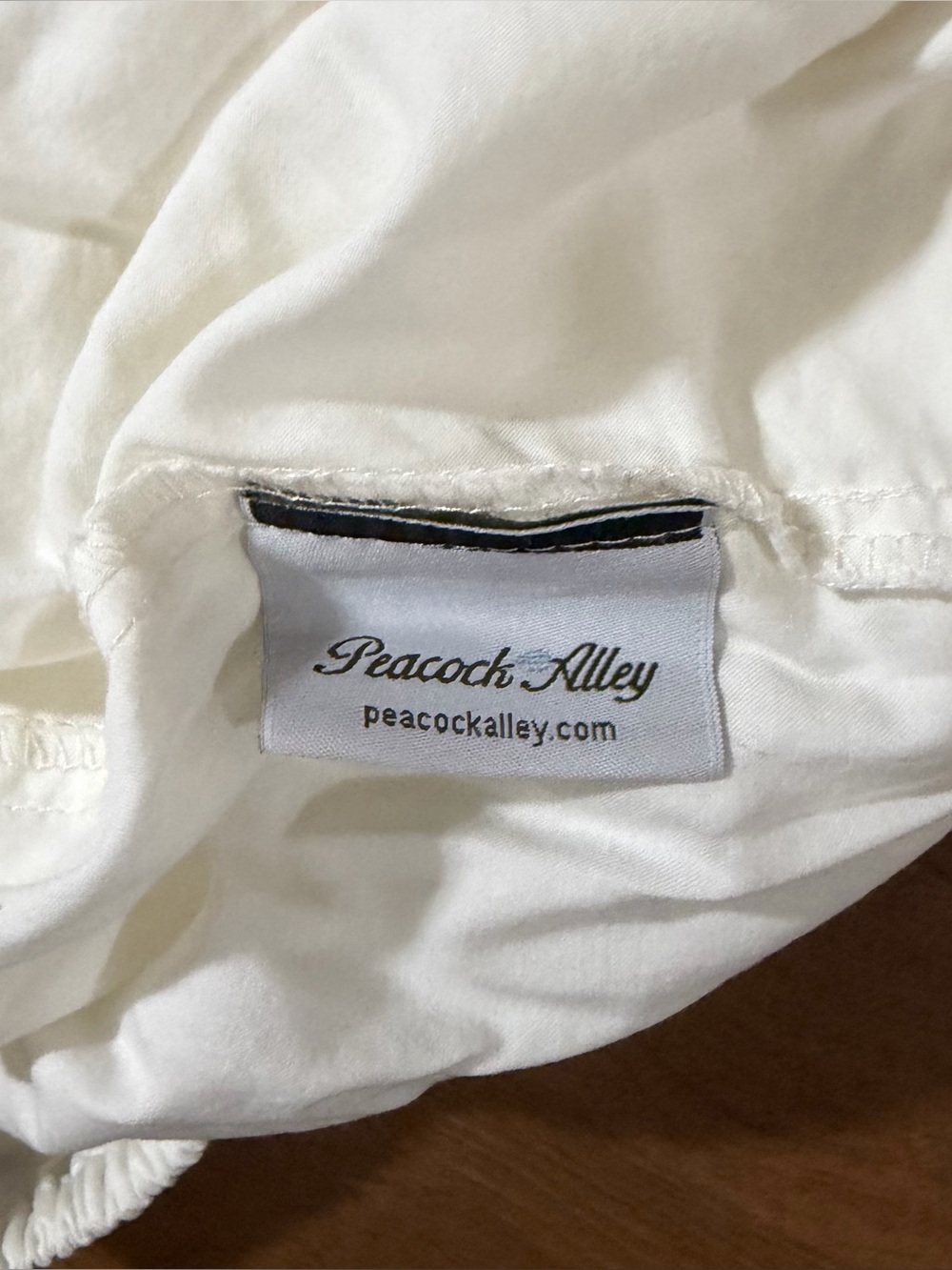 Peacock Alley off White full size fitted sheet